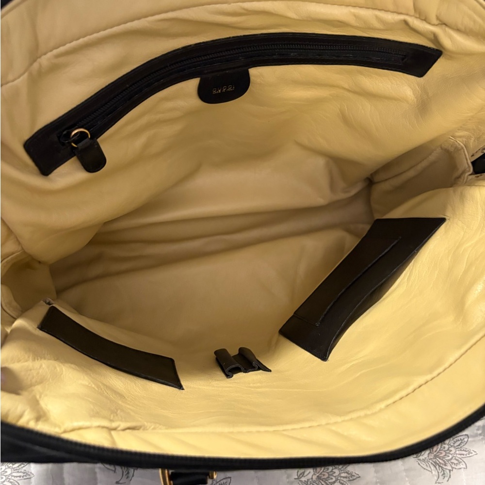 Genuine Gucci Black Cloth and Leather Women’s Briefcase - Picture 5 of 8
